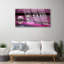 Glass Print Wall Art 100X50cm Image Printed On Glass Decorative Wall Picture Behind Toughened / Tempered Safety Real Glass For Kitchen & Living Room Theme: Flowers Floral