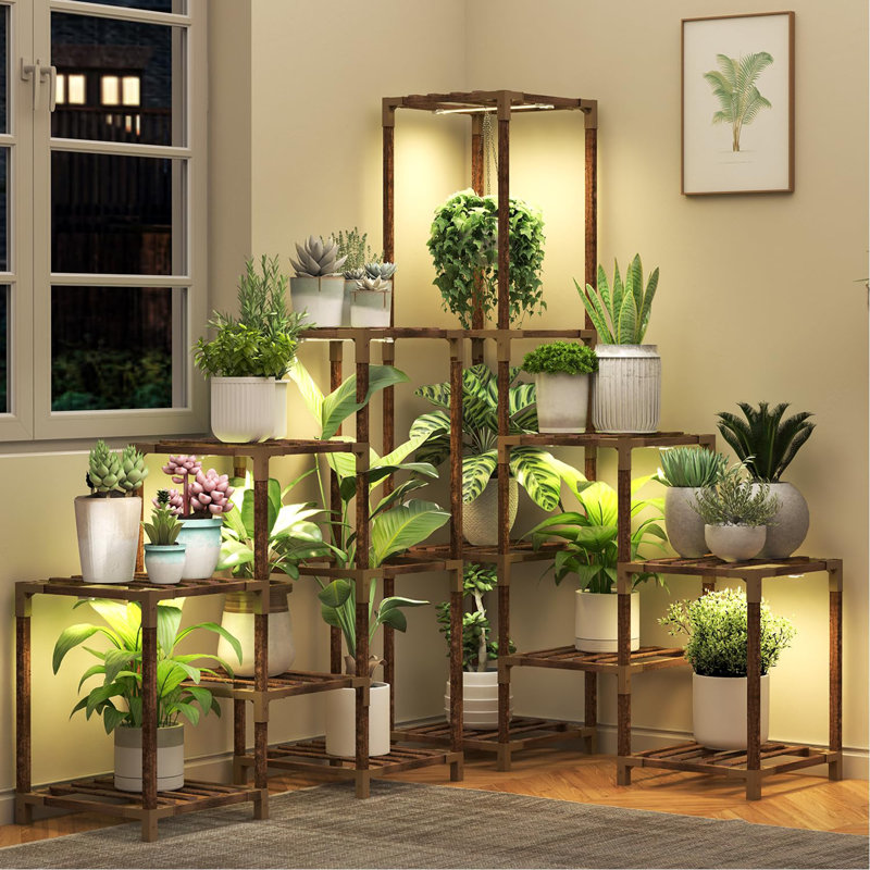 Support d'angle pour plantes d'intérieur
