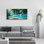  «Paradise Beach 3» par Rey Klimt, art mural en verre acrylique, 48 po x 24 po
