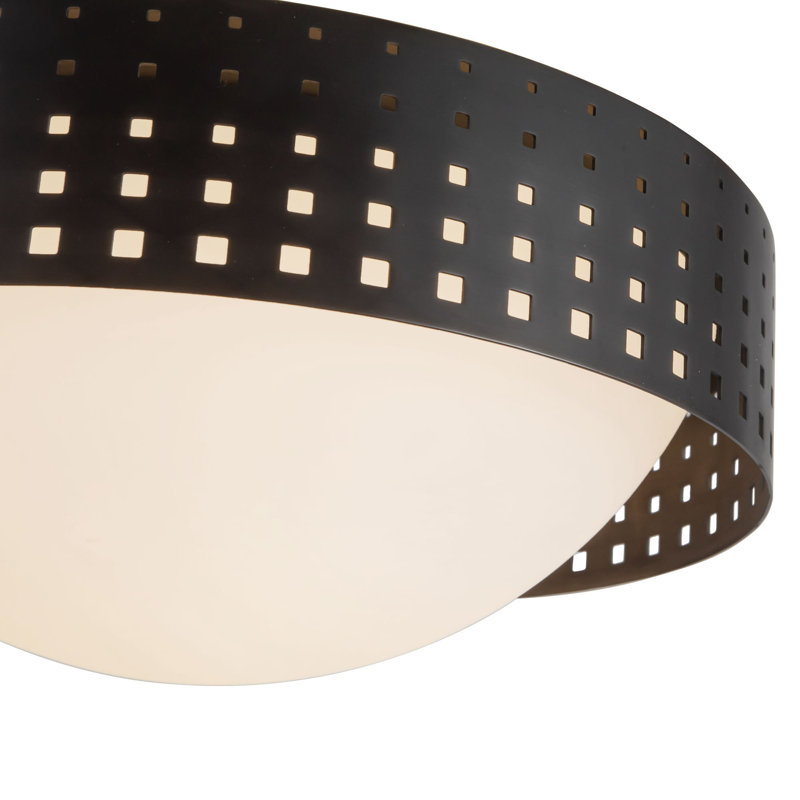 Astoria 14-in Black Flush Mount, Oil Rubbed Bronze
