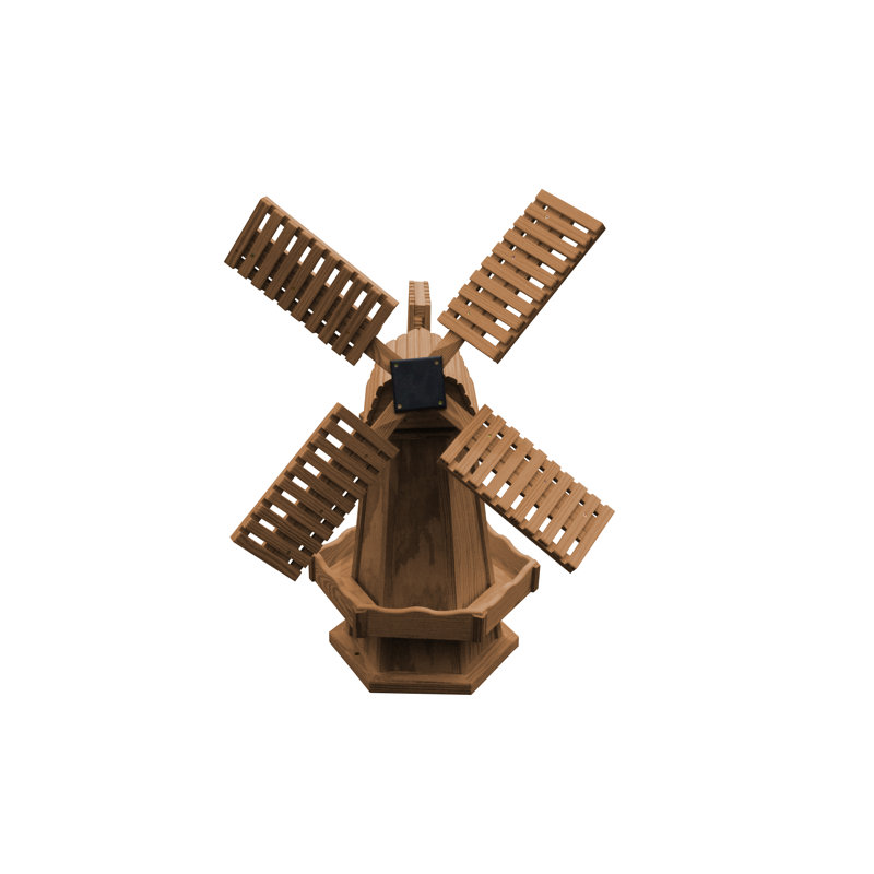 Moulin à vent traité sous pression Donte, Champignon, H 74 po x l 24 po x P 24 po