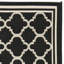 Herefordshire Looped/Hooked Black Indoor/Outdoor Rug-16542196