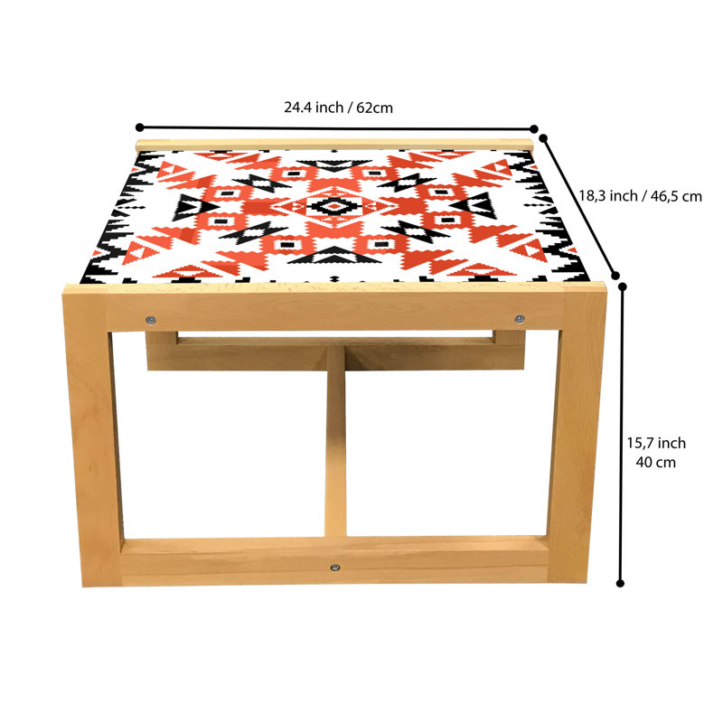 Jadeah Sled Coffee Table, 62cm H x 46cm W x 40cm D