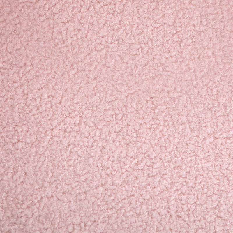 Fauteuil demi-tonneau pivotant l 32,3 po Danyar, Rose peluche
