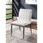 Ivoire en similicuir 2 pièces Chaises d'appoint Mobilier de salle à manger Chaise de salle à manger