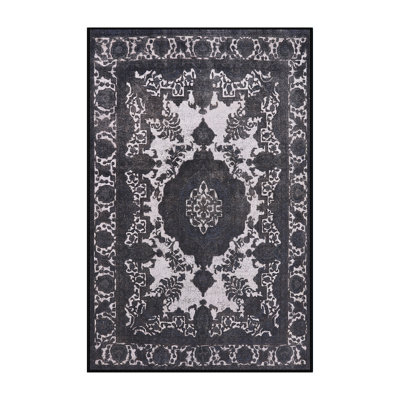 Tapis 100% Mid-Century moderne lavable à la machine 2235