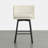 Modern Upholstered Swivel Counter Stool-417195583