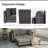 4 Pieces Sectional Seating Group With Cushions-359862111