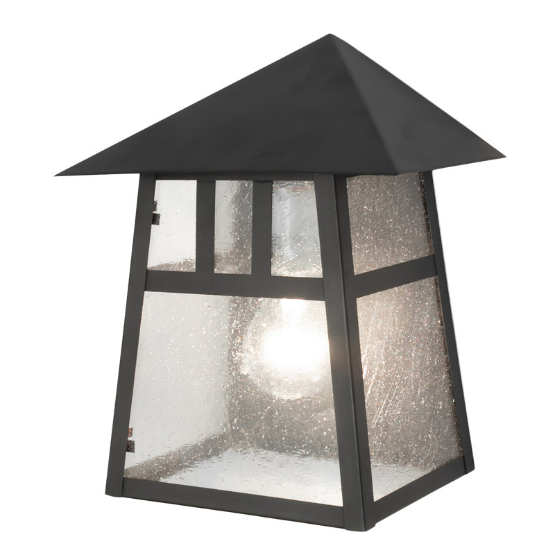 1 - Light Flush Mounted Sconce, 11" H x 9" W x 6" D
