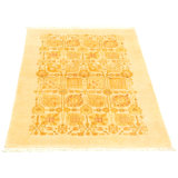 Tapis décoratif en laine noué à la main de conception unique noué à la main new age de style persan 18/20 de 4 pi 1 po x 6 pi 3 po