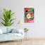 «Vibrant Petit déjeuner», art mural abstrait coloré, fruits tropicaux-129143652
