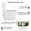 Toilette en céramique blanche, allongée, confortable, 1,1 / 1,6, siège à fermeture douce, et blanc allongé T036wt