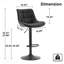 Tabourets de bar à hauteur réglable avec repose-pieds Latiera-98722009