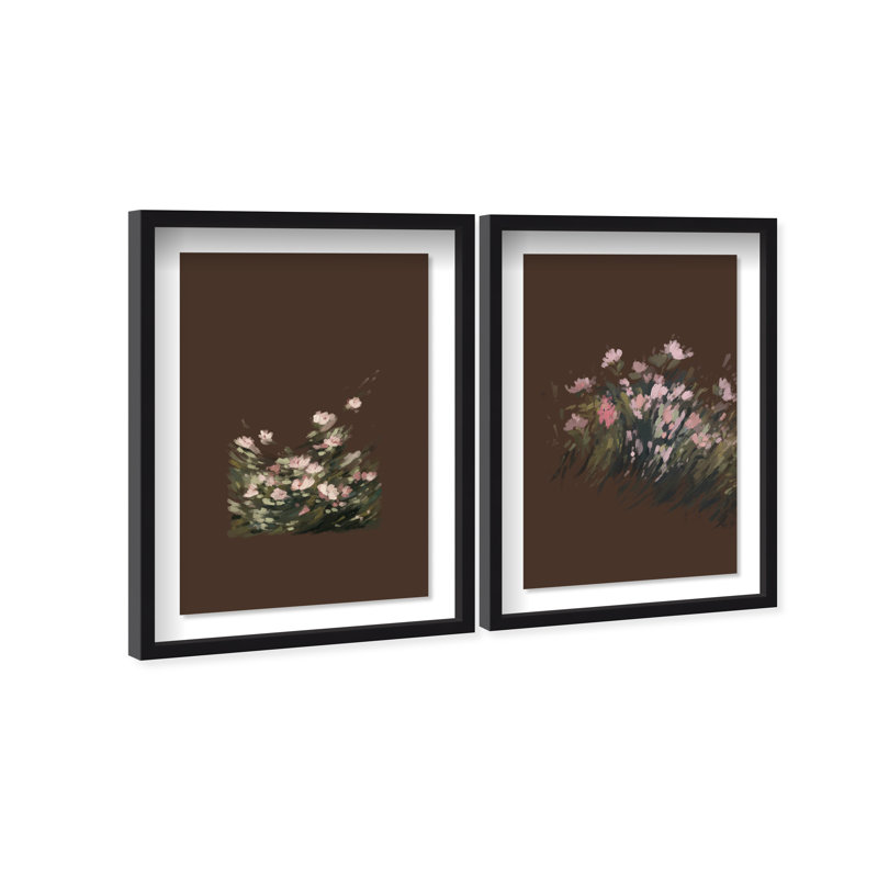 Secret Garden Set Set by Oliver Gal, 11.5"H x 16.5"W, Black Shadowbox