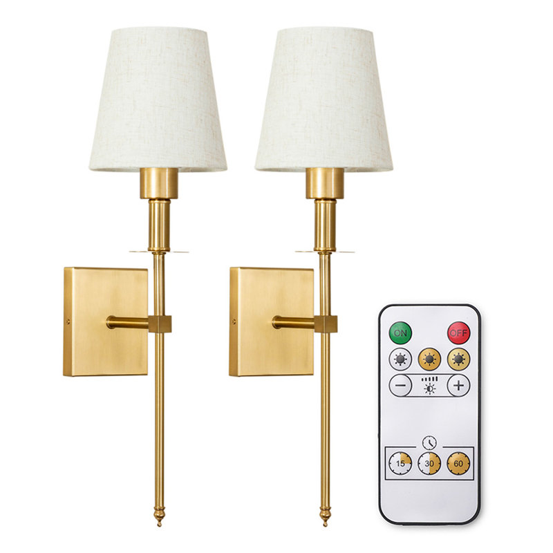 Tagert Plastic LED Flush Mounted Sconce, Antique Brass