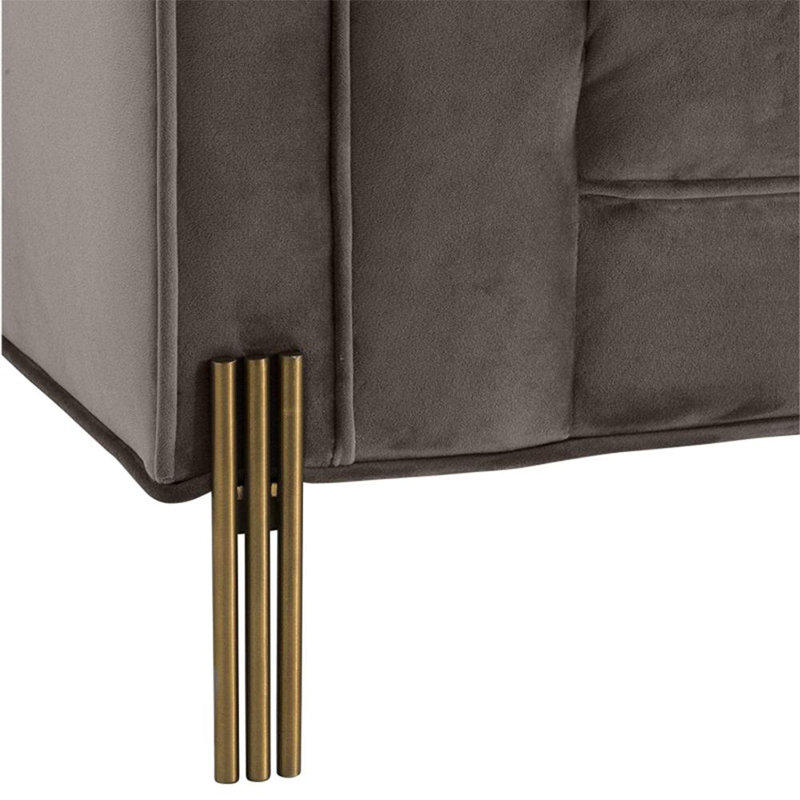 Chaise en pin de haute qualité, Doré, Orienté à gauche (vu de face)