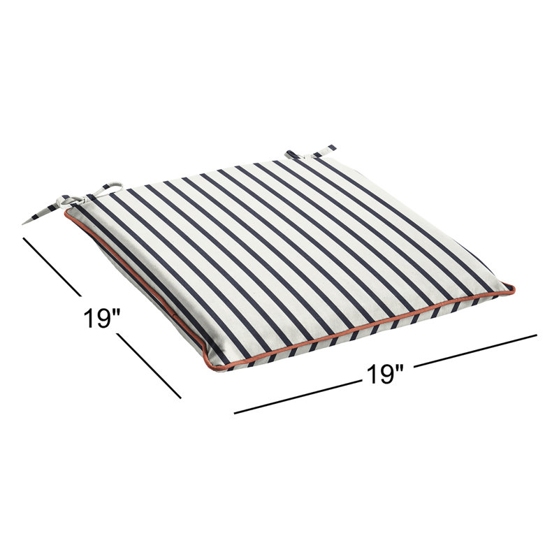 Coussin de chaise Sunbrella intérieur / extérieur Rola, H 2 po x l 19 po x P 19 po