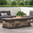 Rectangular Fire Pit 50,000 , Concrete, Stone Gray, 56.19W X 25.64D 17.04H, No Assembly Process Pit, Lightweight Concrete Created, Required