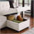 Fabric With Square Arms Sofa-295146073