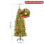 Pre-Lit Flocked Slim Christmas Tree with Warm White LEDs and Frosted Pine Cones, Space-Saving Pencil Tree for Indoor Holiday Decor-398258718