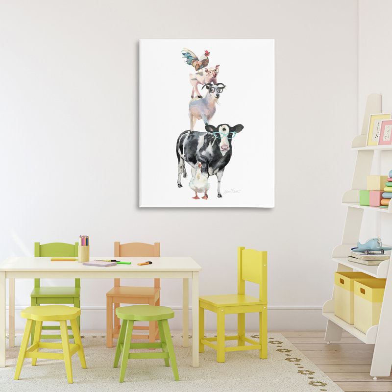 «Farm Animal Family», conception par Jean Plout, 40" H x 30" W