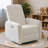 31.1"W Modern Nursery Swivel Glider Power Recliner With Built-In USB-Chenille Beige