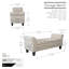 Banc de rangement Claxton de 127 cm (50 pouces) de style contemporain, capitonné, avec couvercle rabattable, accoudoirs arrondis et charnières à fermeture douce.-122082080