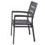 Chaise de salle à manger en aluminium H & D Barnwood
