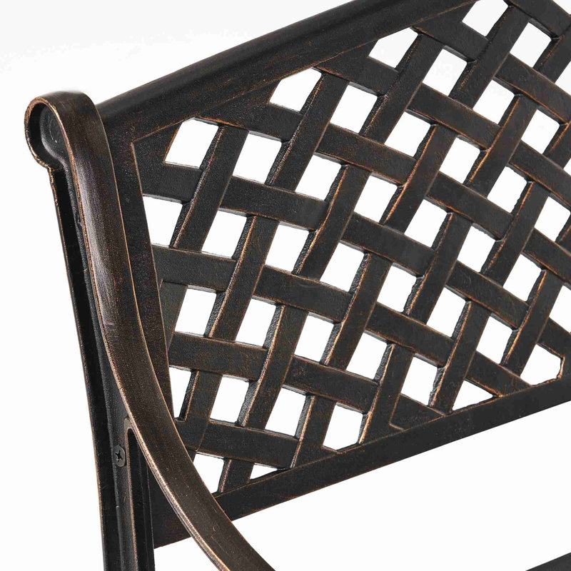 Banc de patio en aluminium