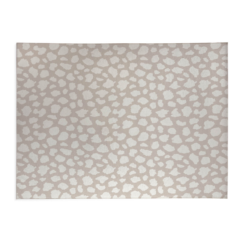 Animal Splat Activity Mat, Rectangle 5' x 7', Taupe