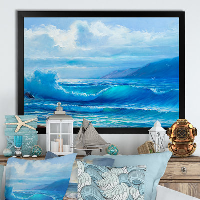 «Morning Sea Wave», reproduction sur toile flottante