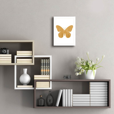 «Gold Butterfly» par Erin Clark, art mural en verre acrylique
