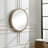 Ashburg Engineered Wood Round Wall Mirror