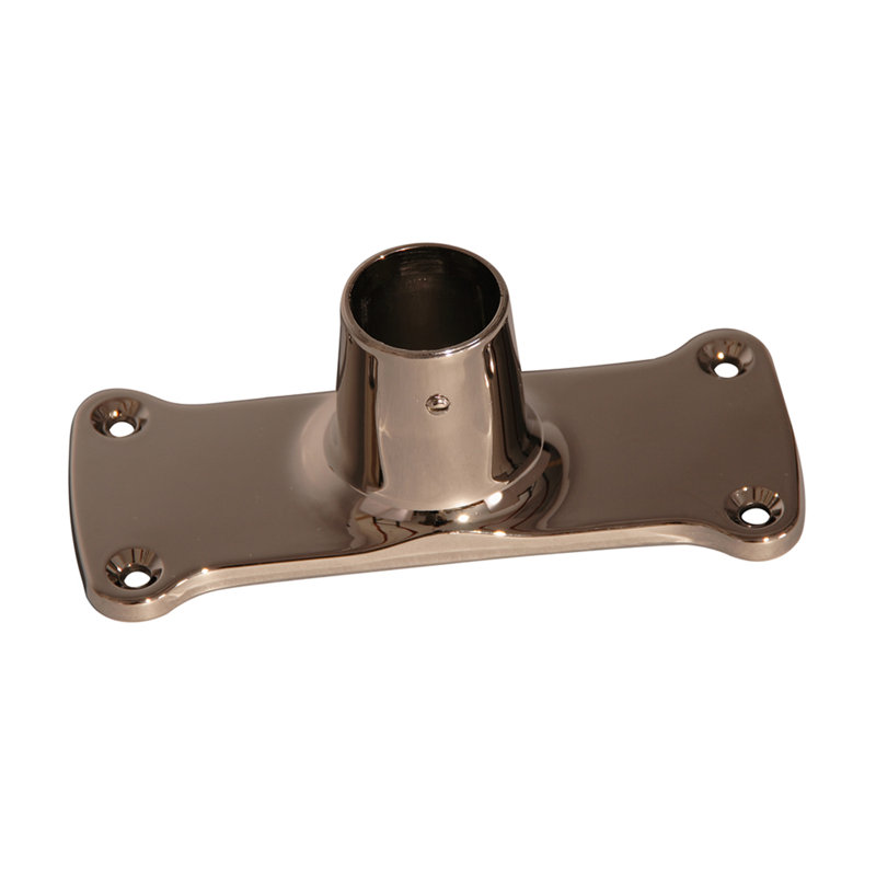 Bride de tringle de douche géante, Nickel poli