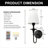 Battery Operated RGB Remote Arm Sconce Dimmable Bath Sconce Wall Light, Brass Metal Wall Sconces for Staircase, Living Room Bedroom Bathroom-1953333066-1947523963