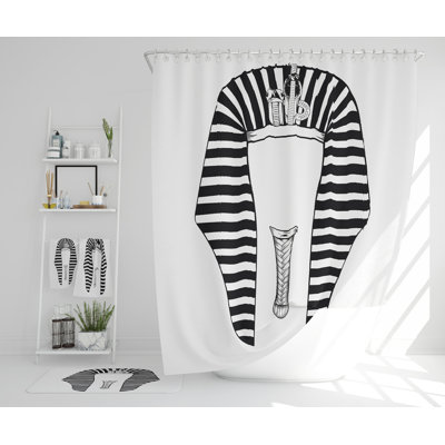 Natiq Polyester Shower Curtain Set
