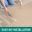 Carrelage beige pelez et collez 18 po x 18 po Eazy Floor Asheville-130647199