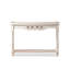 Console rectangulaire en bois massif blanc