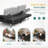 Handlon Full / Double 65.9 " Faux Leather Convertible Sofa