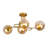 Sputnik Modern Linear Semi Flush Mount