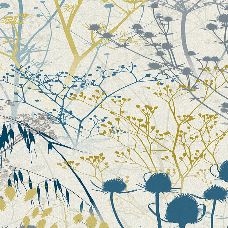 Clarissa Hulse Summer Border Verdigris Removable Wallpaper, Blue