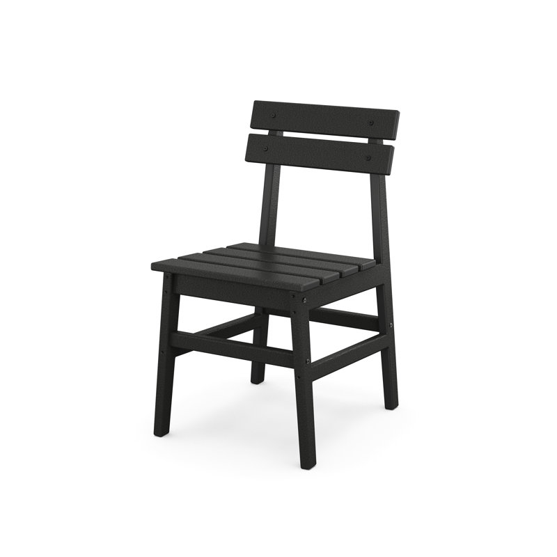 Patio Dining Side Chair, Black