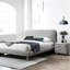Table de chevet 2 tiroirs Grey Boucle
