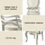 Paire de chaises en tissu et champagne (2) - capacité de charge de 220 lb. 24 po de largeur d'assise, 21 po de profondeur, 19 po de hauteur, 25 po de hauteur d'accoudoir. Rembourrage confortable avec mousse D22 pour un confort accru. Bois d'hévéa