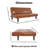 Armaquis Twin 66'' Faux Leather Convertible Sofa-1806124476