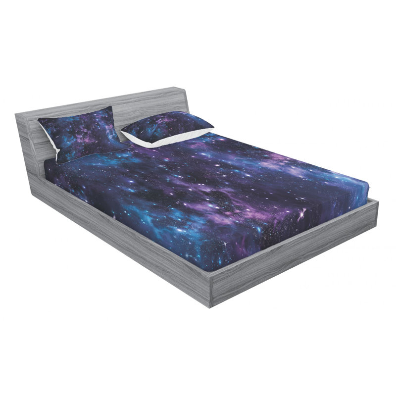 Microfiber Sheet Set, Mystical Sky with Star