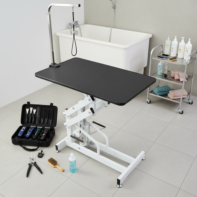 Table de toilettage hydraulique robuste pour chien Z-Lift