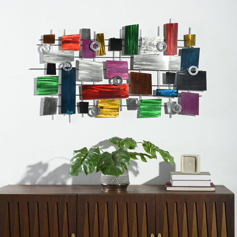 Handmade Wall Art - Geometric - 47" x 28"