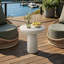 Table d'appoint ronde Alivia en ciment MgO, sur pied, pour intérieur/extérieur-2011604709