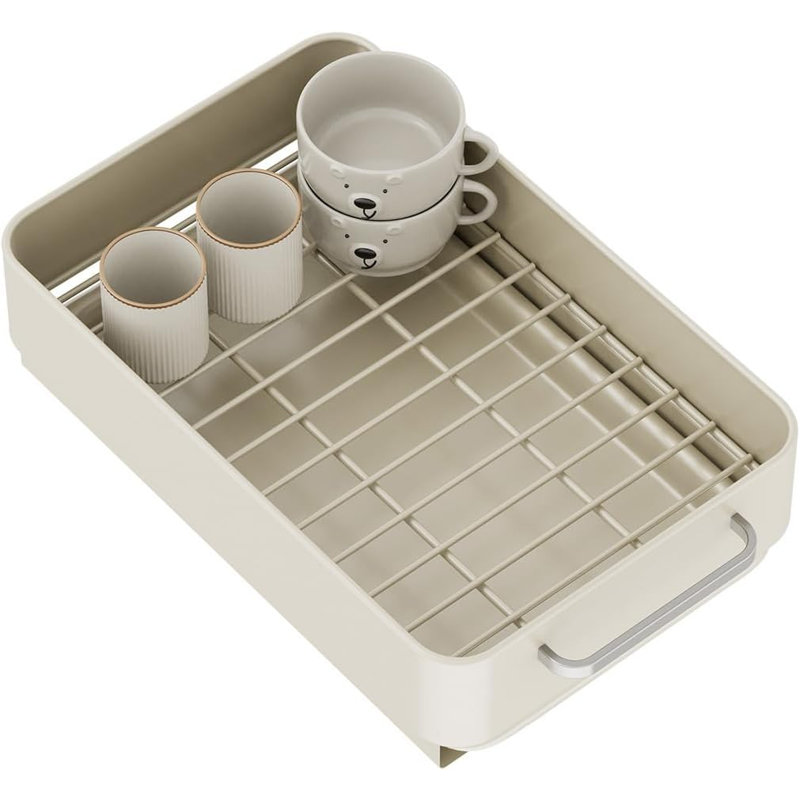 1pc Carbon Steel Kitchen Pull-out Storage Rack Dishes Bowls Rack Cabinets